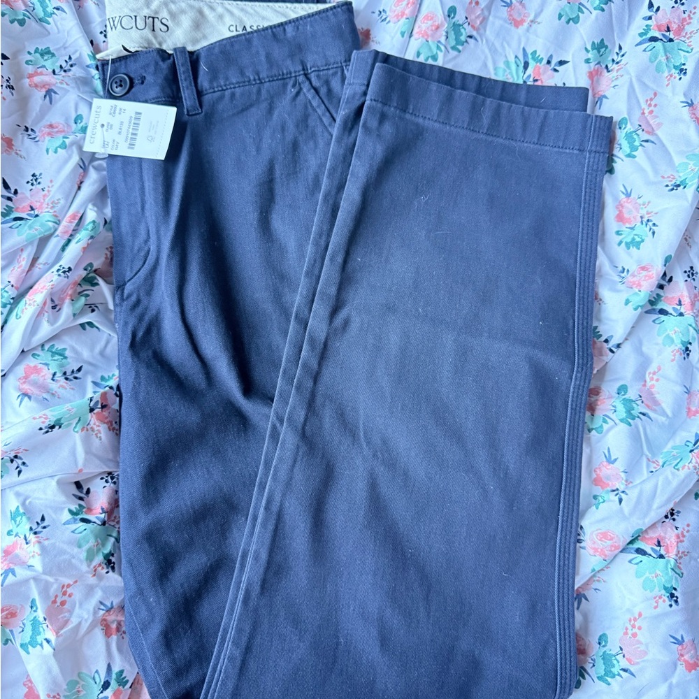 Boy’s Crewcuts by J.Crew Navy Chino Pants Size 14 NWT Classic Fit